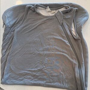 Gray Sleeveless Zip-Up sleep sack